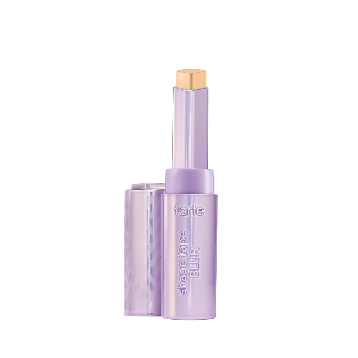 AuraLab Tarte Shape Tape Blur Concealer Stick with diamond-shaped tip, full coverage, crease-proof makeup for instant eye lift.