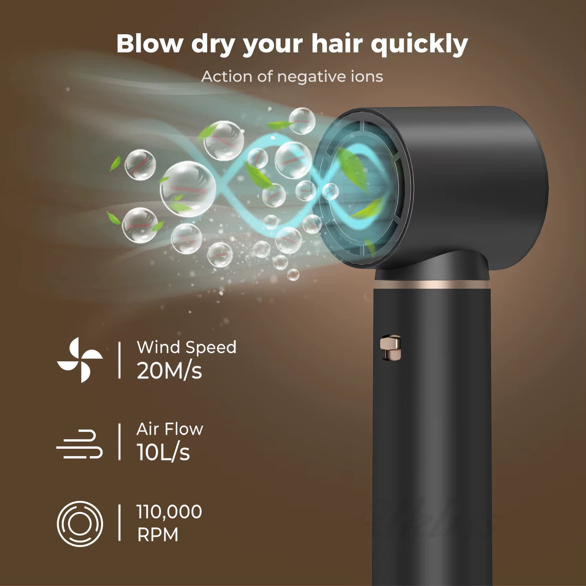 5 in 1 Blow Dryer Brush, Hair Dryer Brush Air Curler Air Curling Wrap Styler, Hot Air Brush Negative Ion Curler