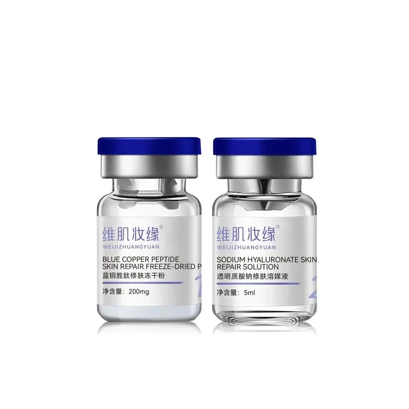 Blue Copper Peptide Lyophilized Powder GHK-CU Skin Repair Firming Hydration Brightening Essence Improve Elasticity Skinca