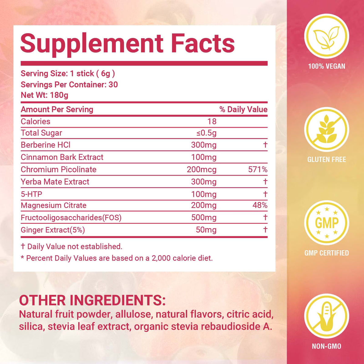 AuraLab Cutting Drink Mix with Berberine, 5-HTP, Yerba Mate, and Magnesium in two cans, vegan, sugar-free for weight and gut health.