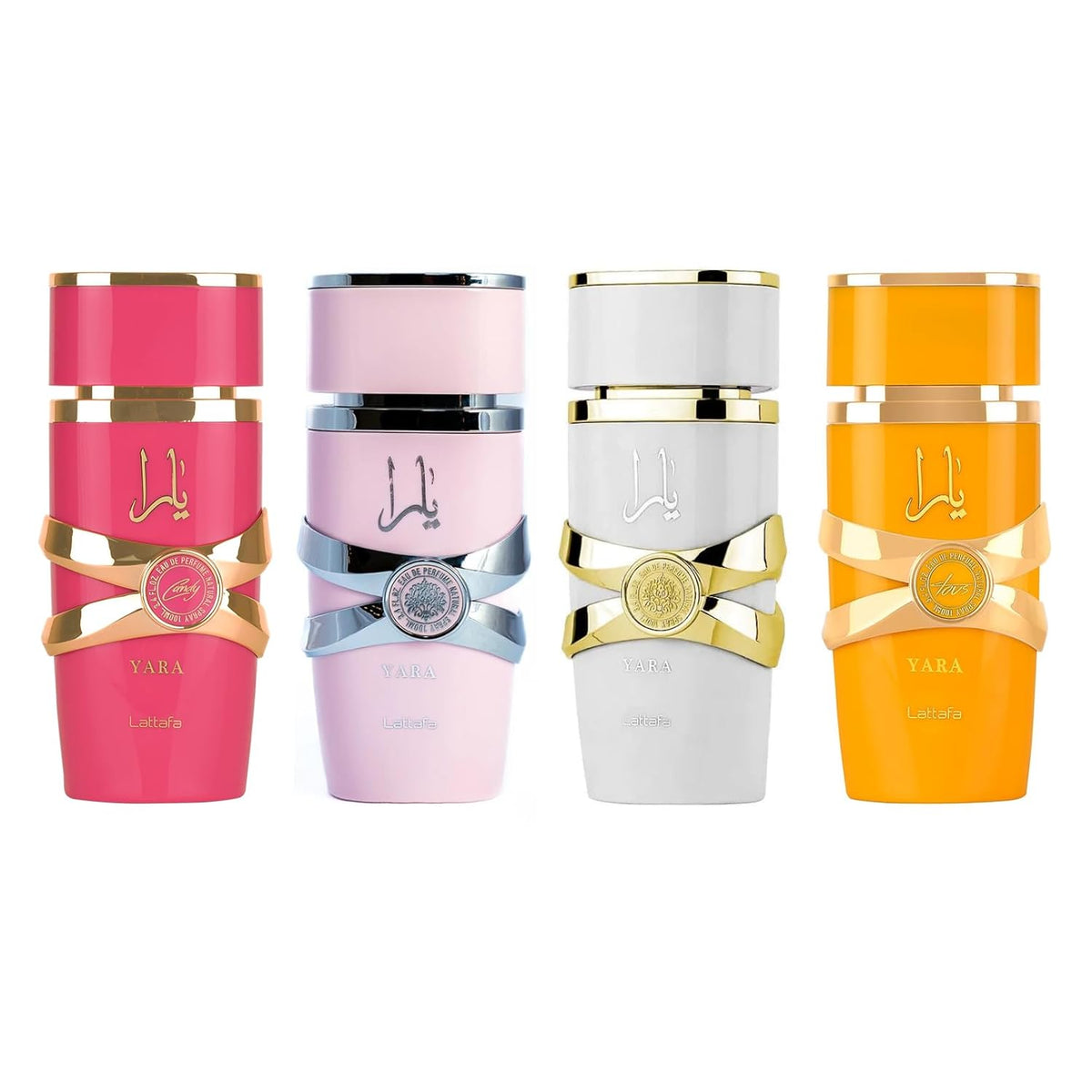 Yara Fragrance Set (3.4 Fl Oz, Pack of 4)