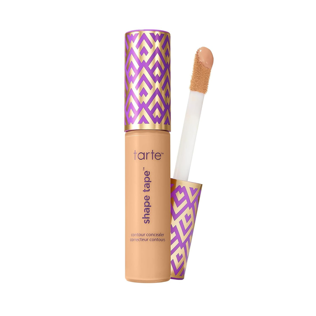 AuraLab Tarte Shape Tape Concealer in soft matte finish, brightening under-eye and face makeup, full coverage, longwear, vegan cruelty-free