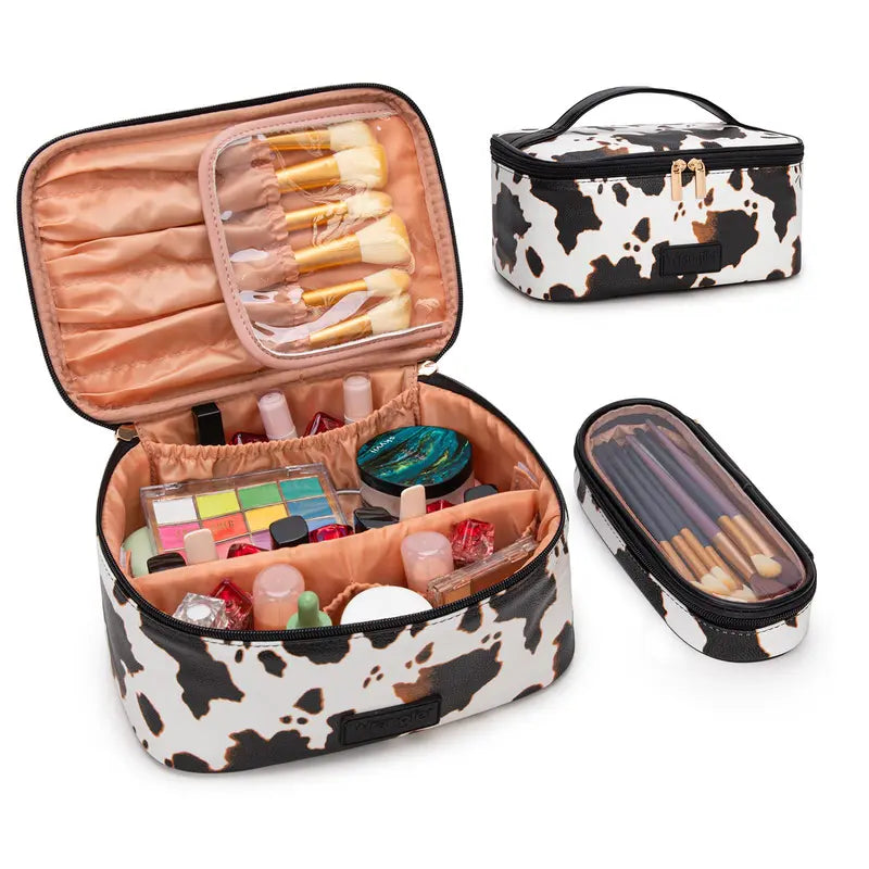 Wrangler Travel Makeup Bag 2Pcs Set Large Cosmetic Bag