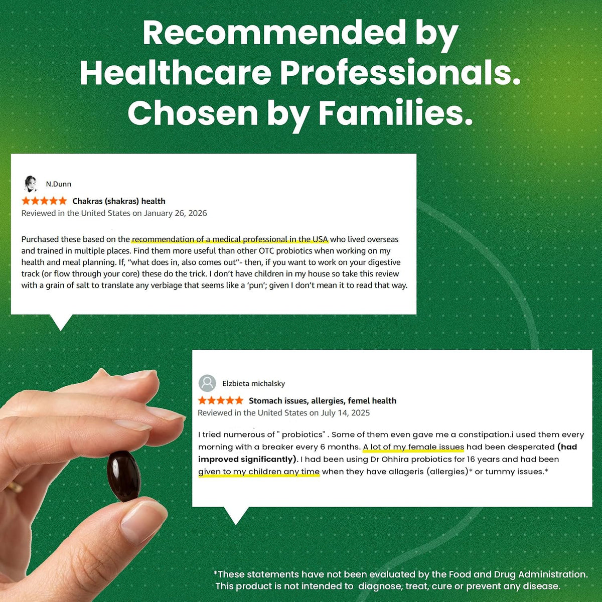 AuraLab Dr Ohhira's 3-in-1 probiotics, prebiotics, and postbiotics supplement in vegan capsules for digestive and gut health.
