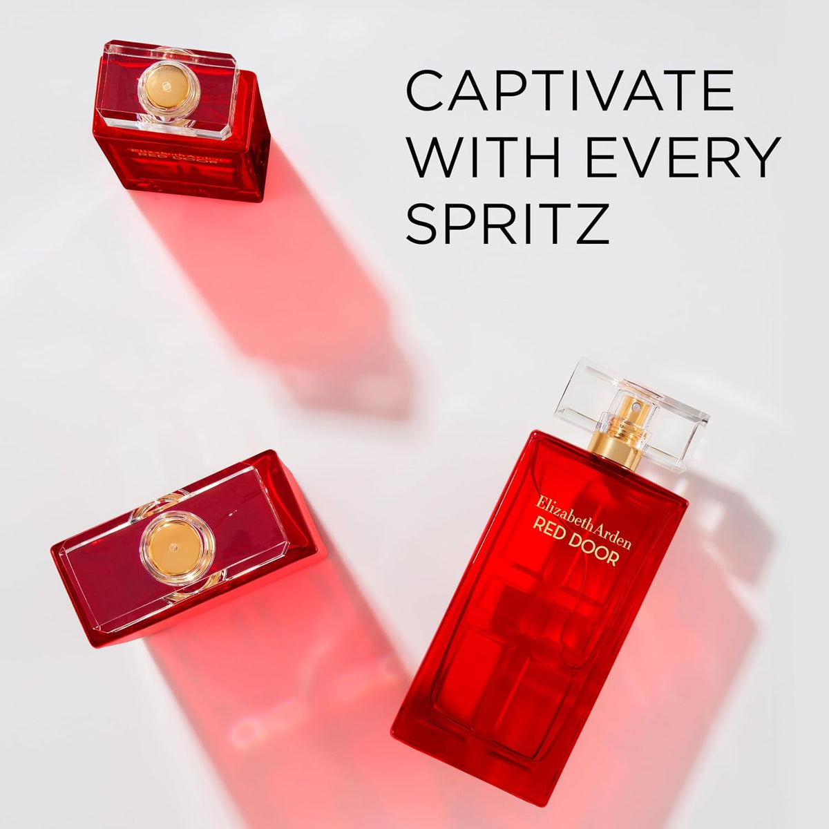 Elizabeth Arden Red Door Eau De Parfum bottle for women, 1.7 fl oz, with elegant packaging and floral fragrance notes.