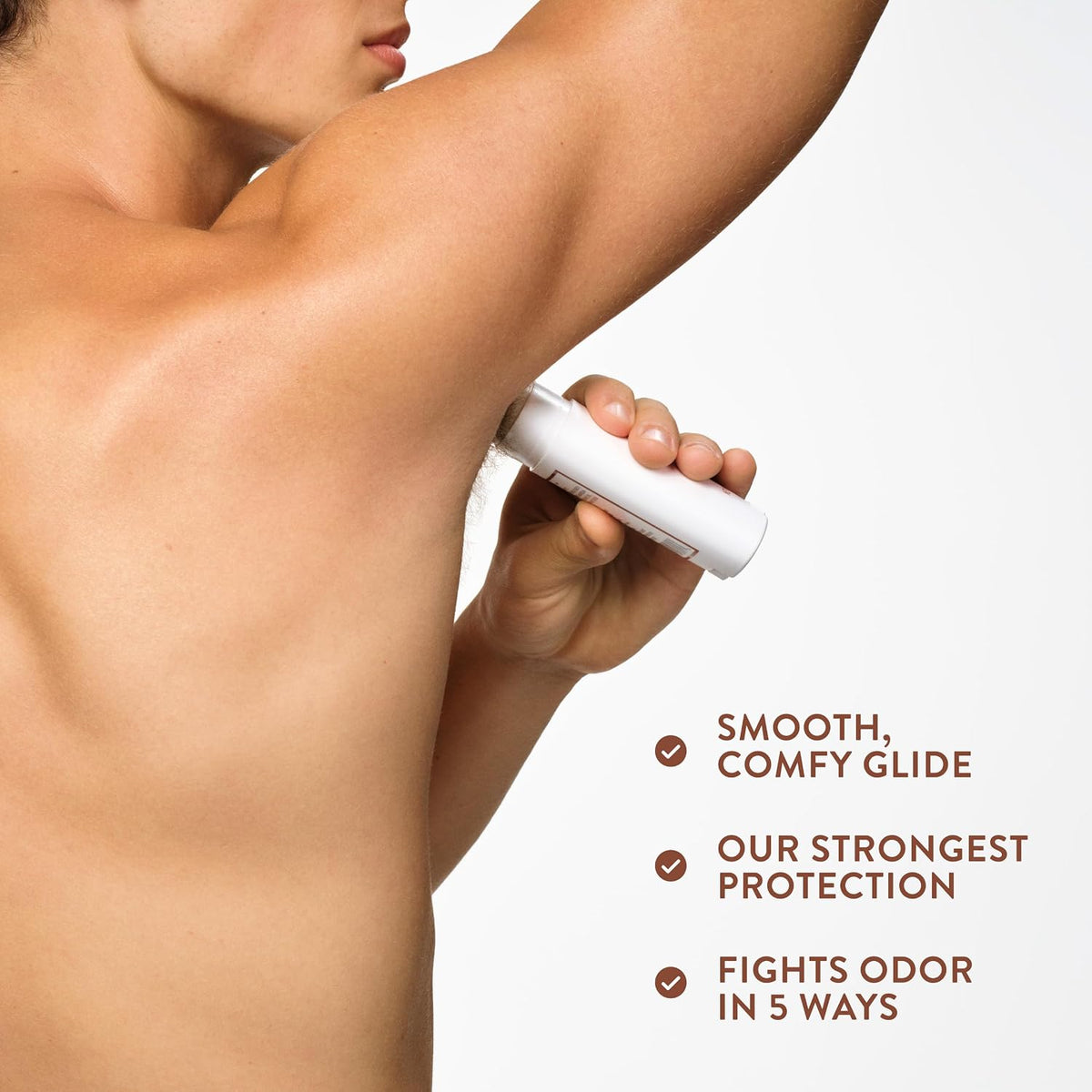 AuraLab aluminum-free deodorant sticks with coconut and vanilla scent, 72-hour odor control, containing natural ingredients like shea and baking soda.