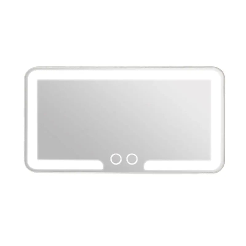 Car Sun Visor Vanity Mirror, USB Rechargeable Makeup Mirror with 3 LED Light, Car Accessories, Car Supplies,Durable, Clear,#Summervibes