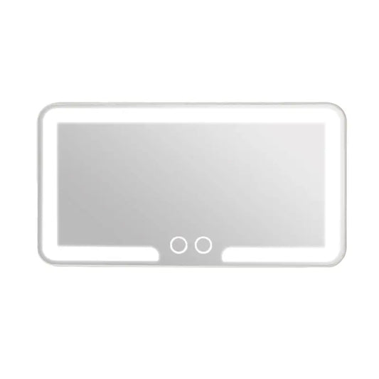 Car Sun Visor Vanity Mirror, USB Rechargeable Makeup Mirror with 3 LED Light, Car Accessories, Car Supplies,Durable, Clear,#Summervibes