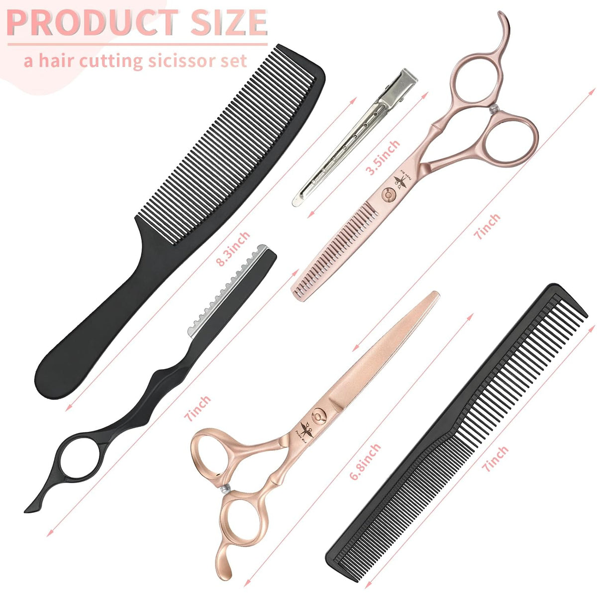 Professional Hair Cutting Scissors Kit by