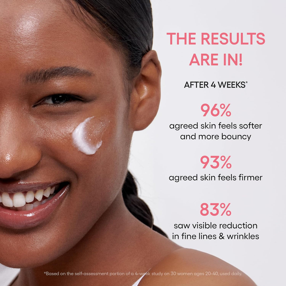 AuraLab LANEIGE Bouncy & Firm Sleeping Mask in jar, showing the Korean overnight face mask with Peony and Collagen for plump, hydrated skin.