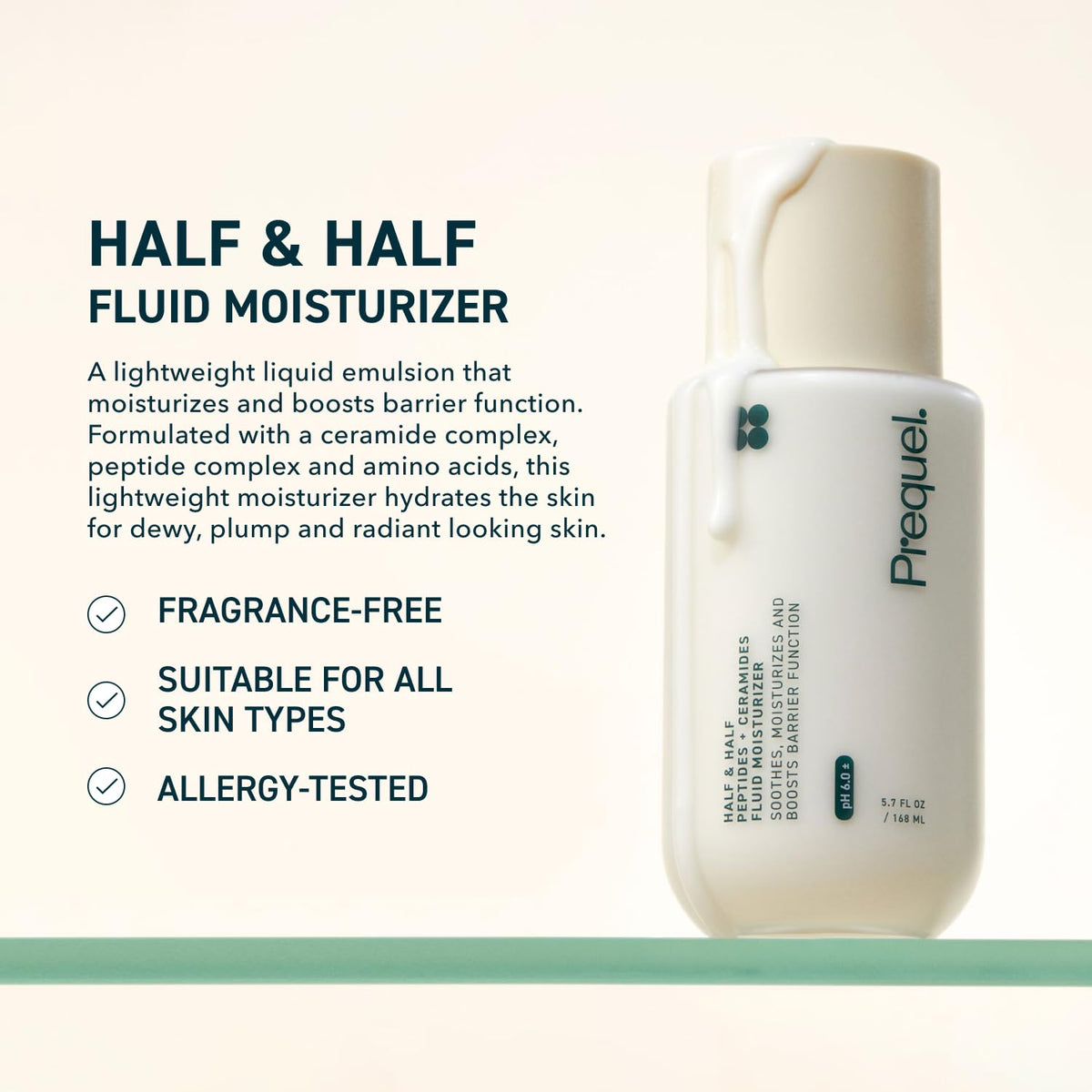 AuraLab Skin Hydrating Moisturizer face cream with ceramide and peptide, smooth and nourishing lotion for healthy skin.