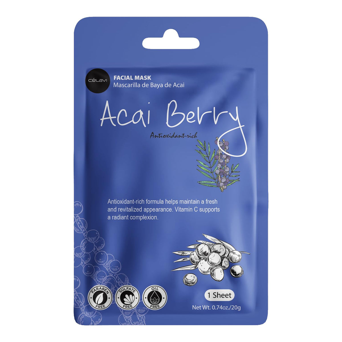 AuraLab Celavi Essence Facial Face Masks set with two moisturizing K-beauty skincare masks for glowing skin.
