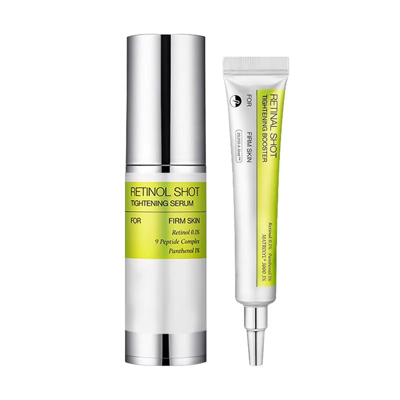 Retinol Eye Cream Set Gentle Repair Essence with Vitamin C Antiaging Treatment for Dark Circles Wrinkles Firming under Eye Serum