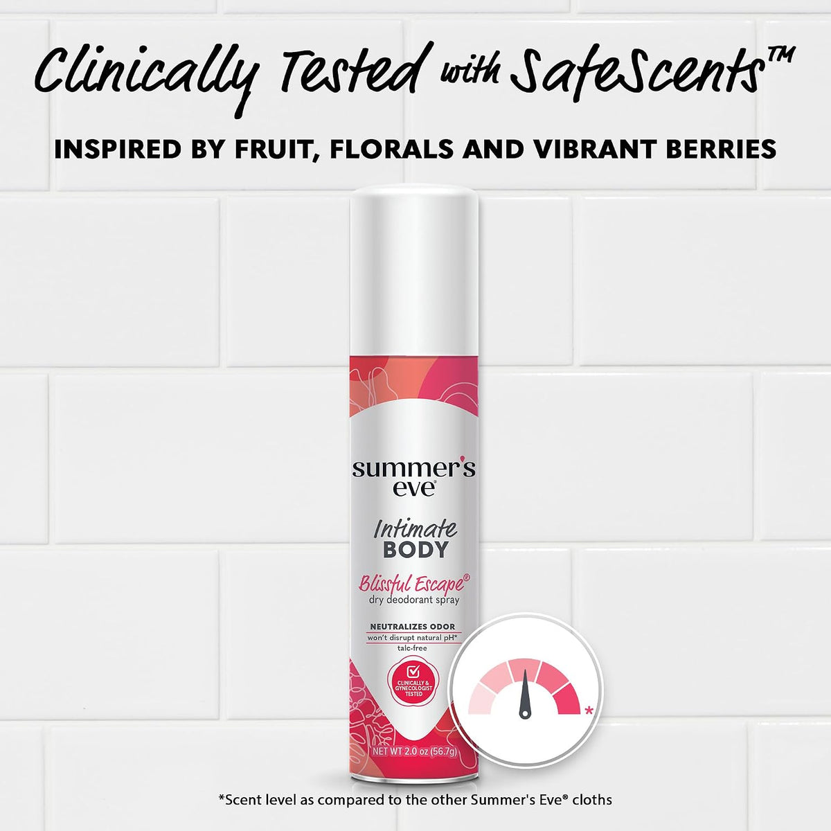 AuraLab Daily Refreshing Feminine Spray Blissful Escape 2 Oz, 3-pack, featuring soothing, aromatic feminine spray bottles.
