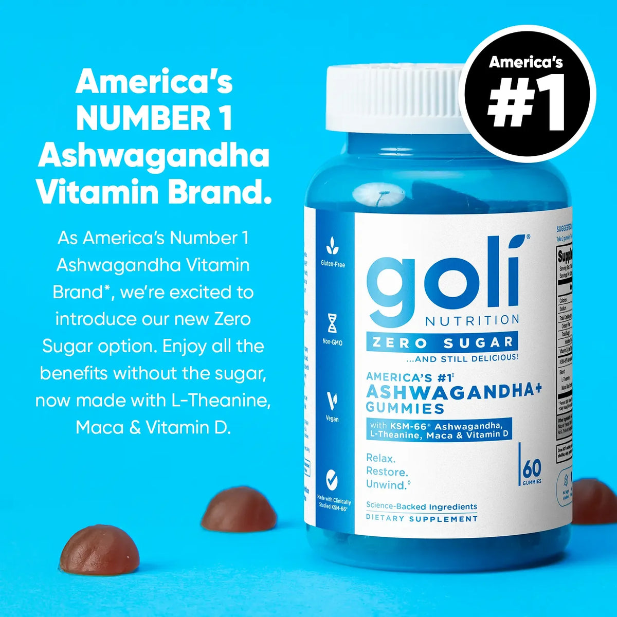 AuraLab Zero Sugar Best Seller Trio bottle featuring 3-in-1 pre, probiotic, and apple cider vinegar gummies with B12 and vitamin D.