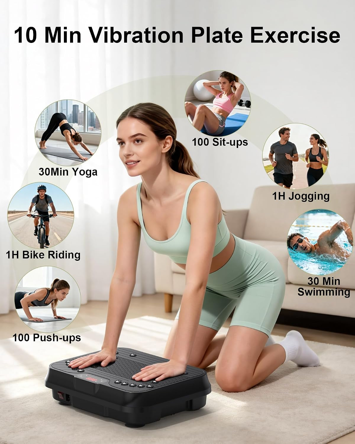 Vibration Plate Exercise Machine for Enhanced Lymphatic Drainage and Weight Management