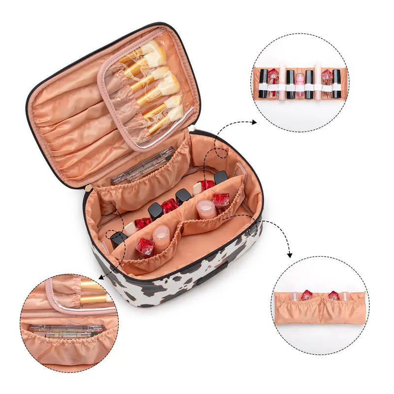 Wrangler Travel Makeup Bag 2Pcs Set Large Cosmetic Bag