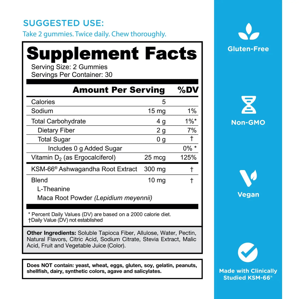 AuraLab Zero Sugar Best Seller Trio with apple cider vinegar, probiotics, B12, ashwagandha, L-Theanine, and vitamin D gummies.