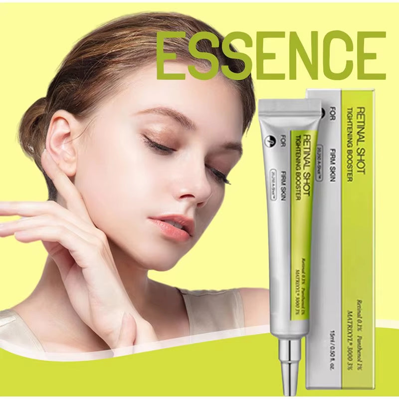 Retinol Eye Cream Set Gentle Repair Essence with Vitamin C Antiaging Treatment for Dark Circles Wrinkles Firming under Eye Serum