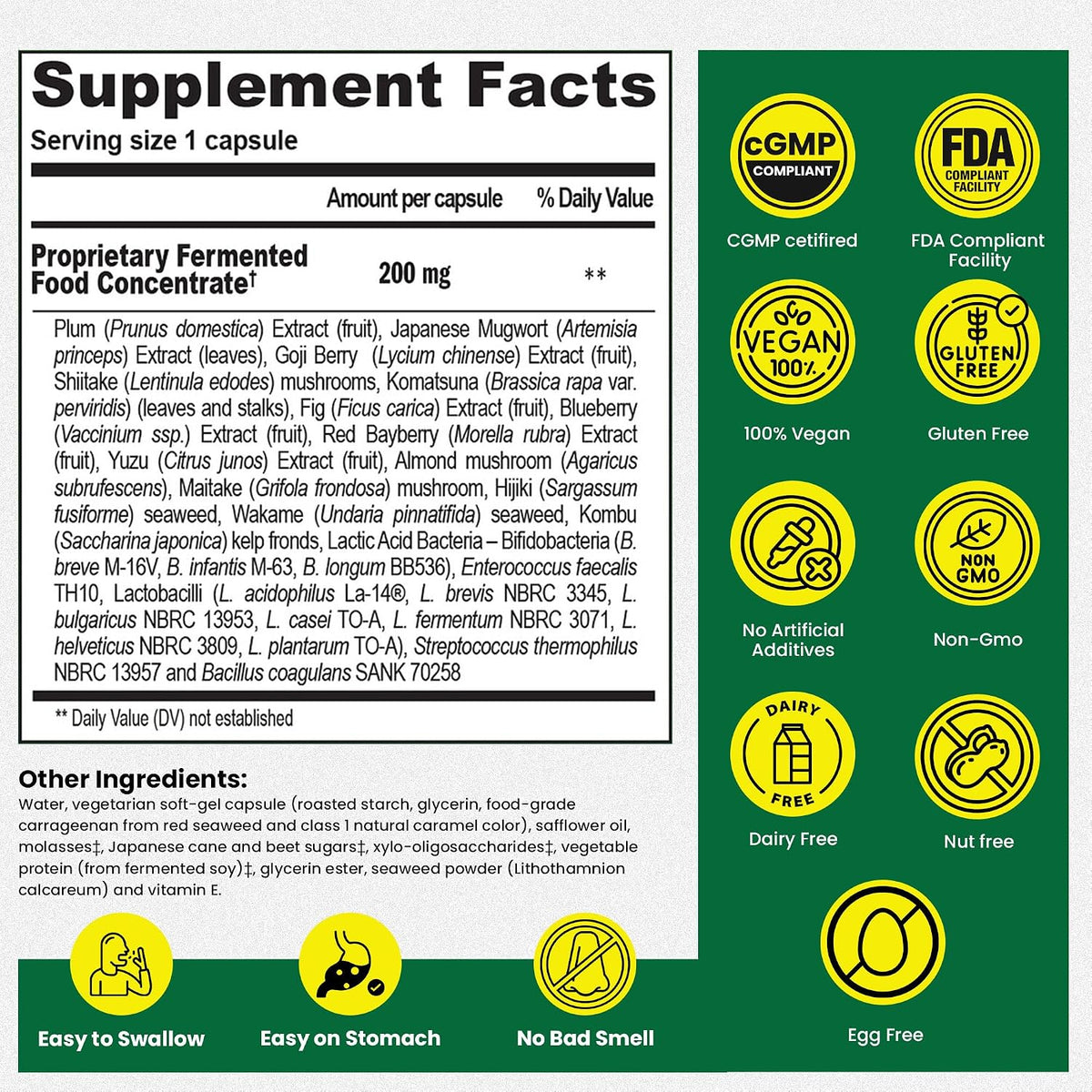 AuraLab Dr Ohhira's 3-in-1 probiotics, prebiotics, and postbiotics vegan capsules supporting digestive and gut health.